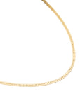 Gold Herringbone Necklace | 3mm