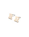 14k Gold Alphabet Studs