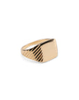 14k Square Signet Ring