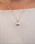 14k Moonstone Necklace