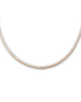 14k Diamond Tennis Necklace | 4 CTW