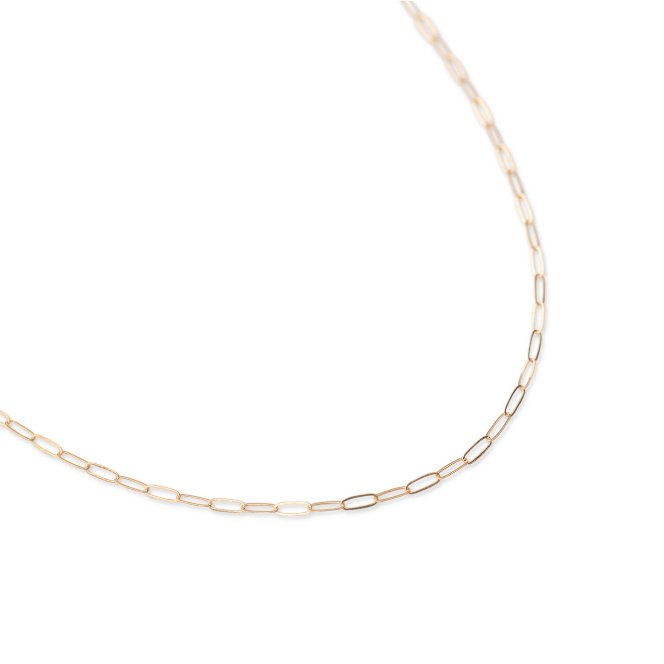 Gold Thin Rectangle Necklace