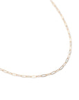 Gold Thin Rectangle Necklace