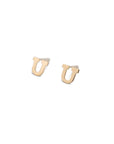 14k Gold Alphabet Studs