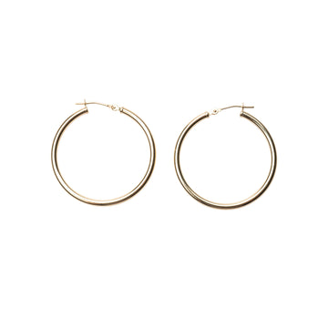 14k Clasp Hoops