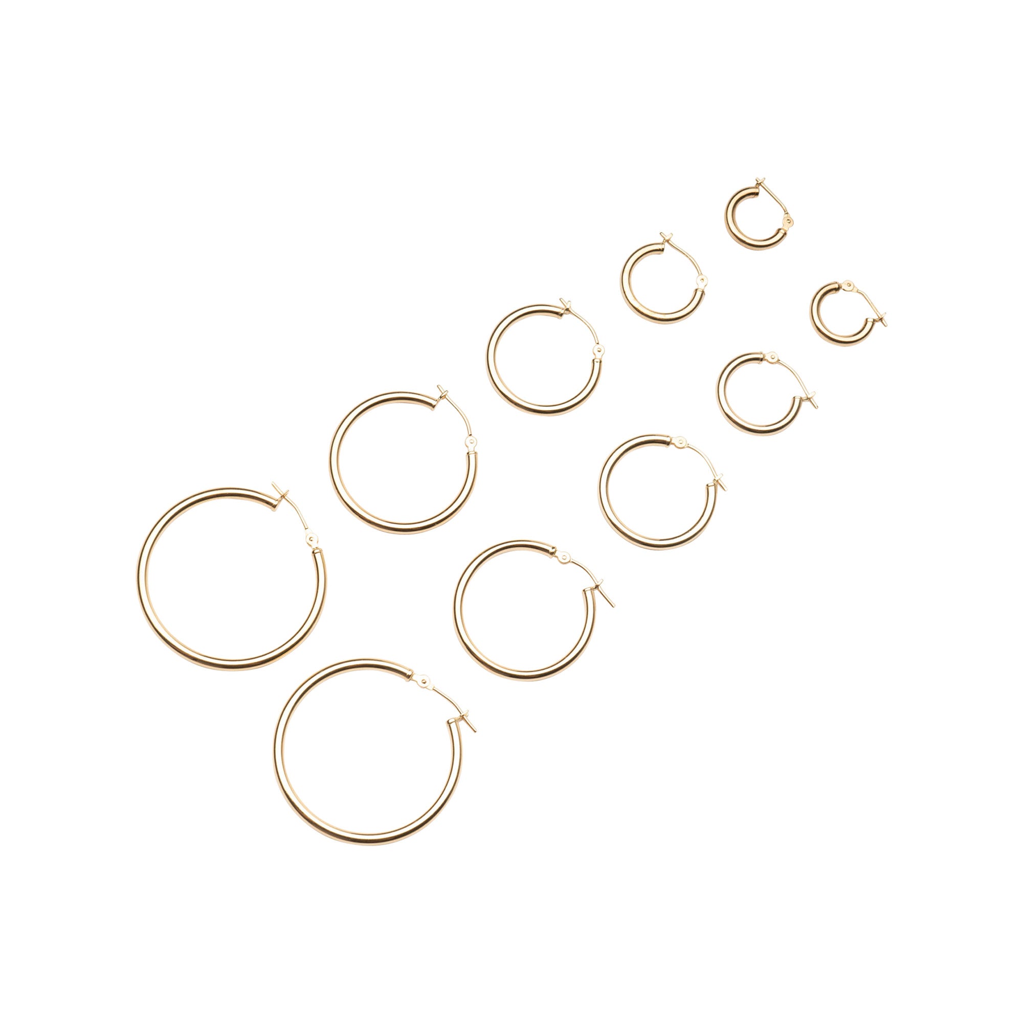 Clasp Hoops - Fine Jewelry