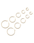 Clasp Hoops - Fine Jewelry