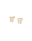 Gold Filled Alphabet Stud (Single)