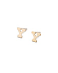 14k Gold Alphabet Studs