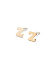 14k Gold Alphabet Studs