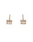 14k Petite Baguette Studs .10 CTW