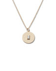 14k Round Baguette Diamond Necklace