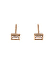 14k Petite Baguette Studs .10 CTW