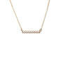 Diamond Bar Necklace - 16’’ Chain + Pendant