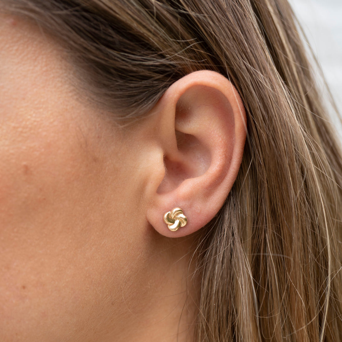 Gold Bloom Stud Earrings