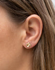 Gold Filled Bloom Stud Earrings