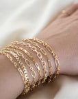 Gold Curb Link Bracelet