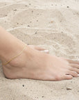 Gold Curb Link Anklet