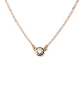 Diamond Bezel Necklace