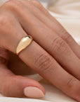 14k Gold Dome Ring