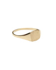 14k Little Square Signet Ring