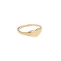 14k Gold Heart Signet Ring