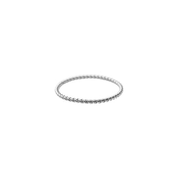 Silver Twist Stacker Ring