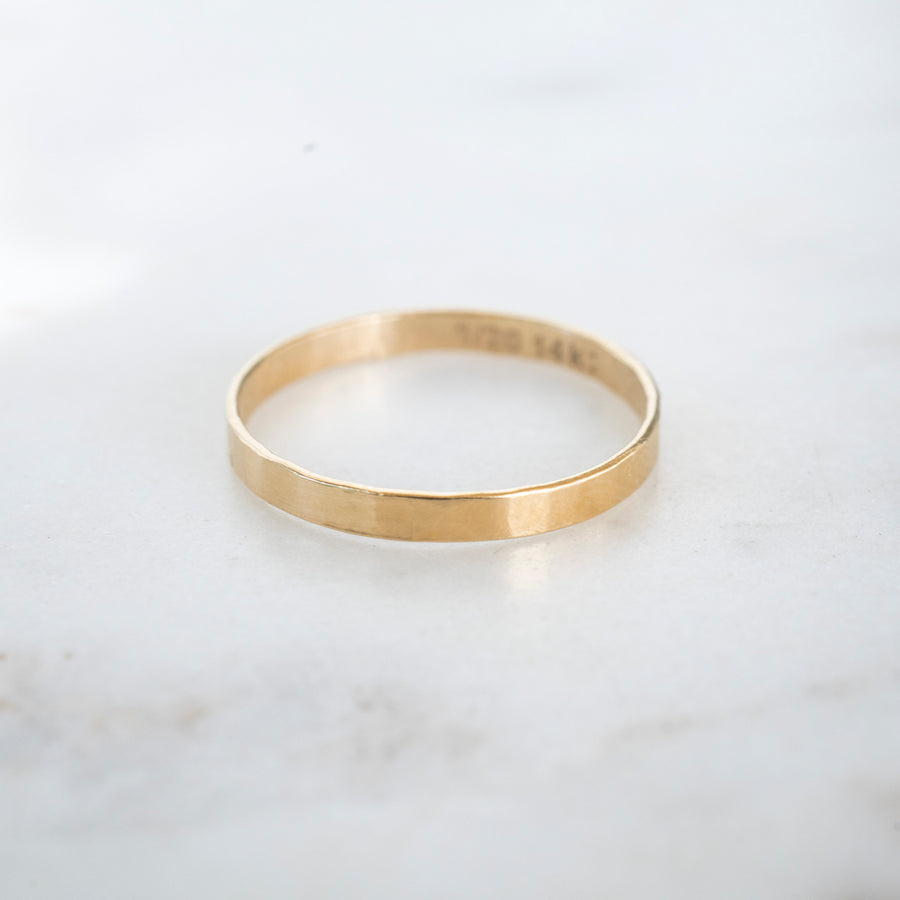 3mm Gold Flat Ring, 14k Gold Filled Ring, Gold Stacker, Gold Band Ring, Delicate Ring, Simple Gold Ring, Womens Gold Ring, Dainty Gold Ring
