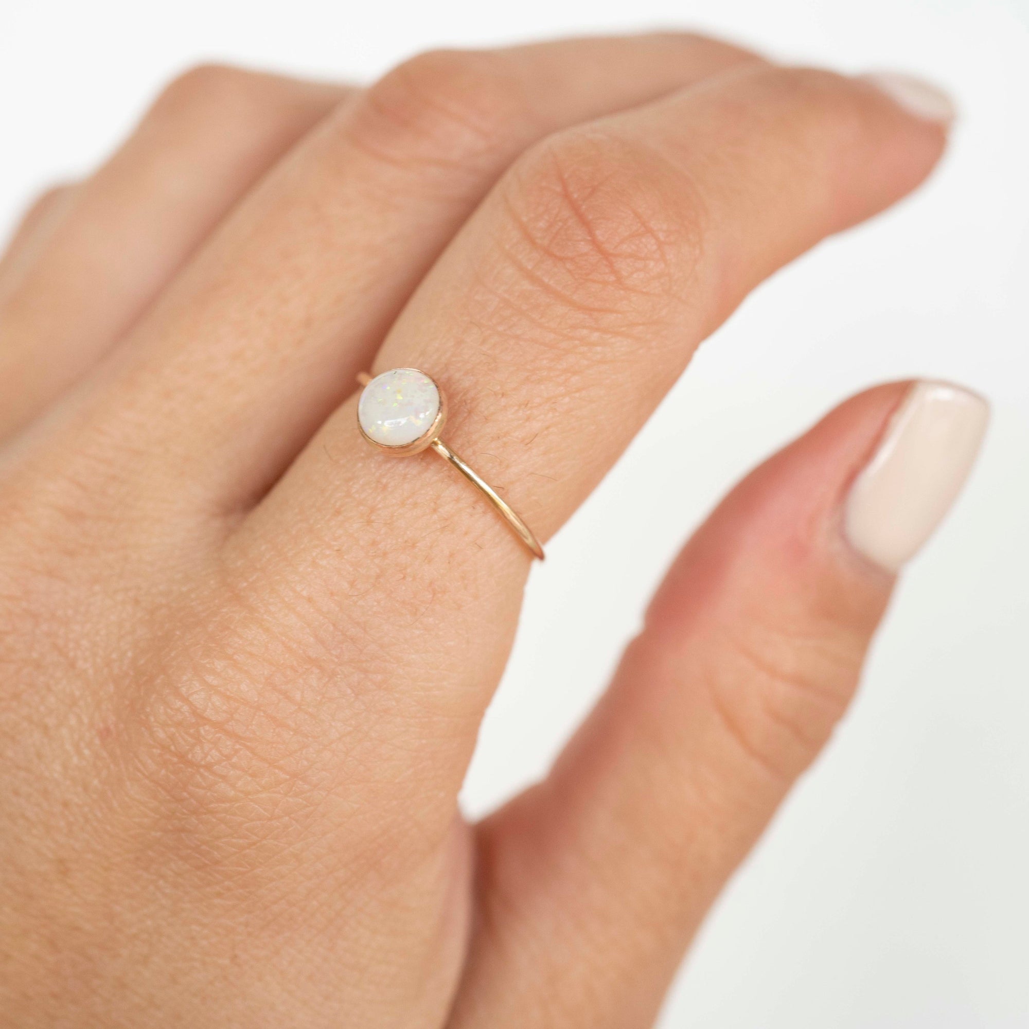 Gold Opal Ring, Gold filled Opal Ring, Natural Opal Ring, Opal Ring, 14k Gold Opal Ring, Handmade Opal Ring, Dainty Opal Ring