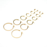 14k Gold filled Clasp Hoops, Gold Hoops, Lightweight Hoops, Clasp Hoops, Gold Filled Hoops, 14k Gold Hoops, Simple earrings, Classic Hoops