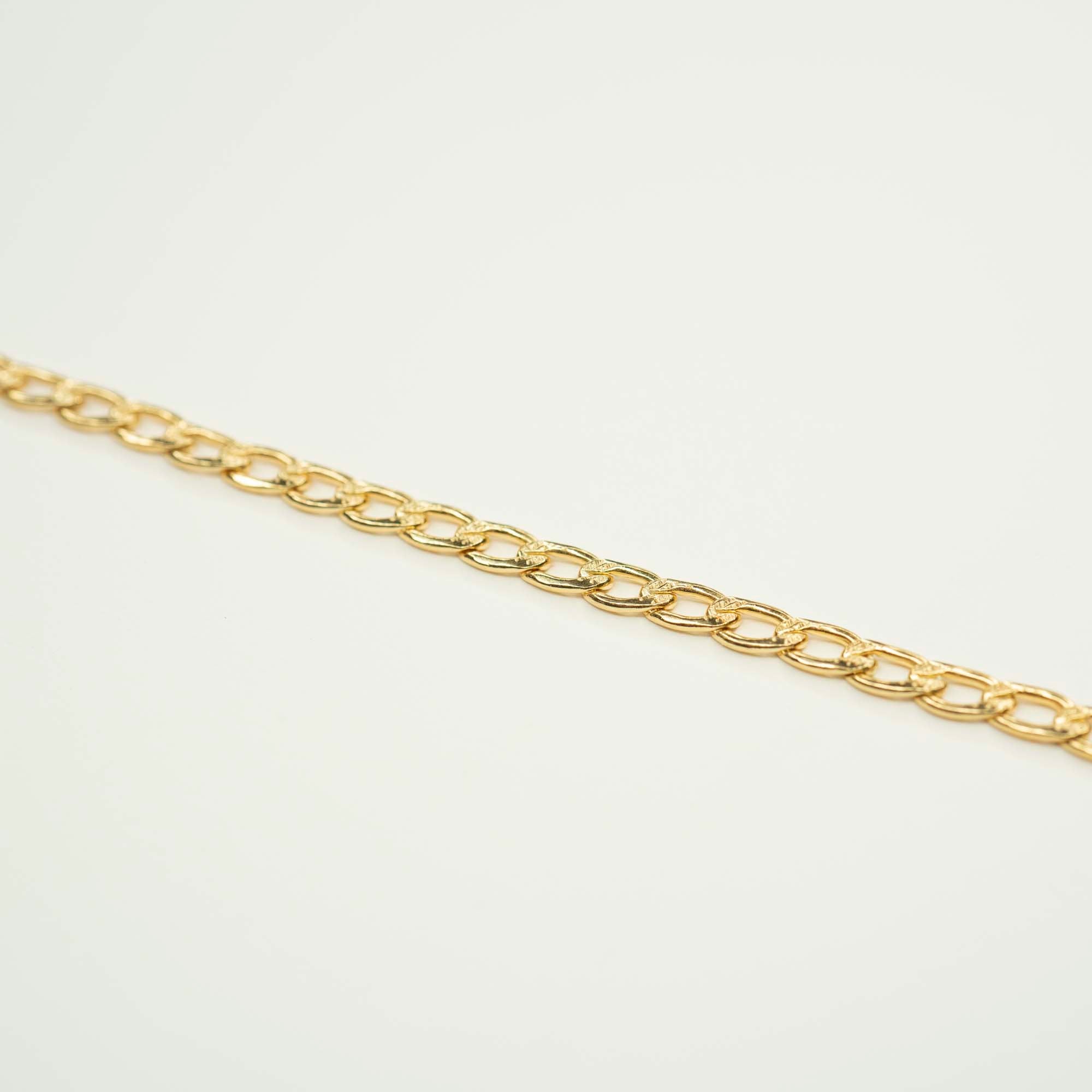 Gold Neptune Bracelet, 14k Gold Bracelet, Simple Gold Bracelet, Chain and Link Bracelet, Bracelet, Chain Bracelet, Bold Bracelet, Gold