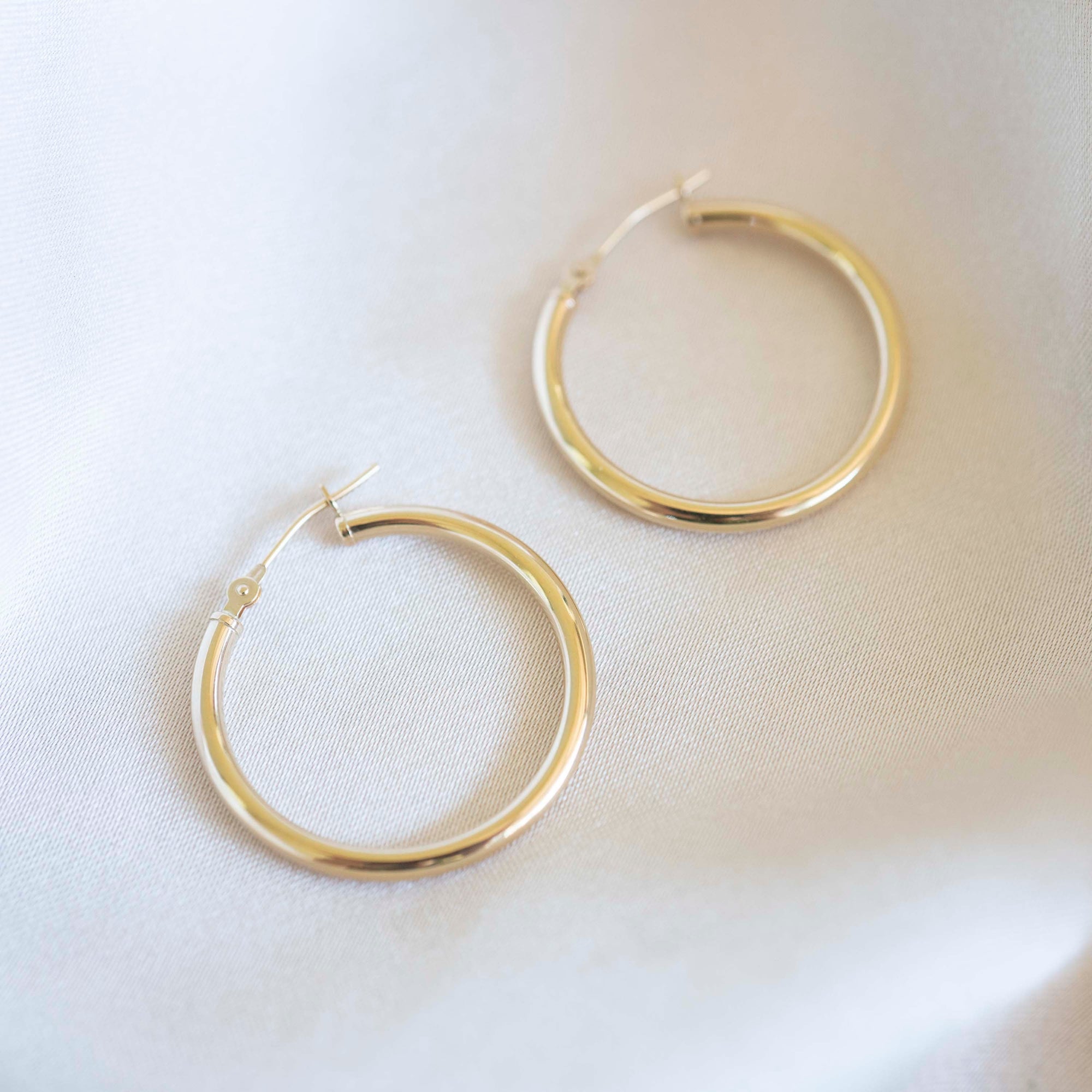 Clasp Hoops - Fine Jewelry