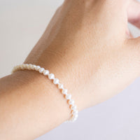 Fresh Water Pearl Bracelet, Pearls Bracelet, Simple Silver Bracelet, Chain and Link Bracelet, Bracelet, Chain Bracelet, Pearl Gift
