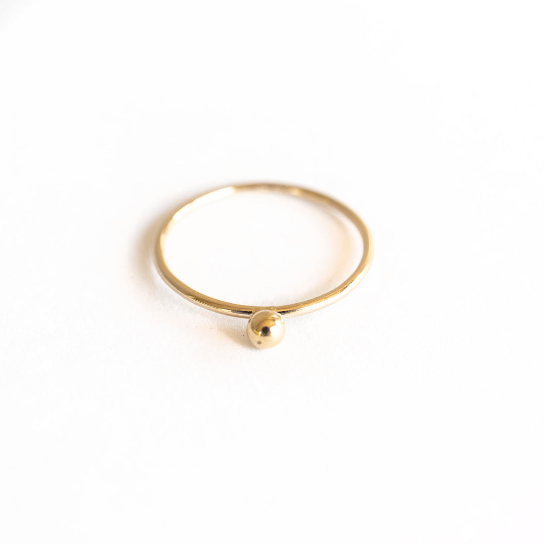 Unique Stackable Gold Ring, Dot Ring, Gold Stackable Ring, Dainty Gold Ring, Gold Stacker, For Him or For Her, Thin Stackable Rings