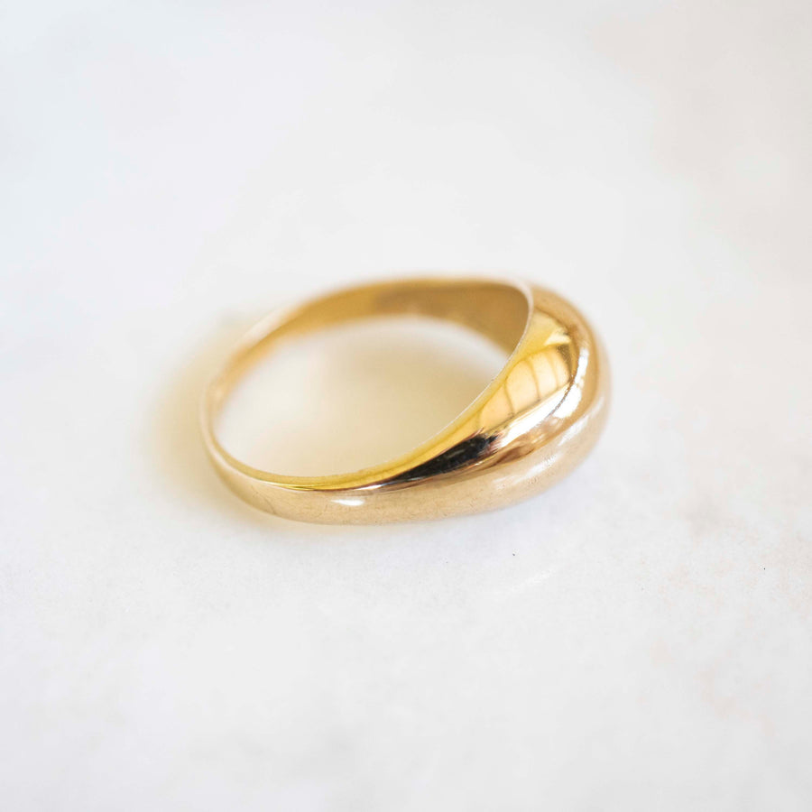 14k Solid Gold Dome Ring | Gold Dome ring | 14k Solid Gold Ring | Wedding Ring | Gold Round Ring | 14k Gold Smooth Ring | 14k Gold Bold Ring