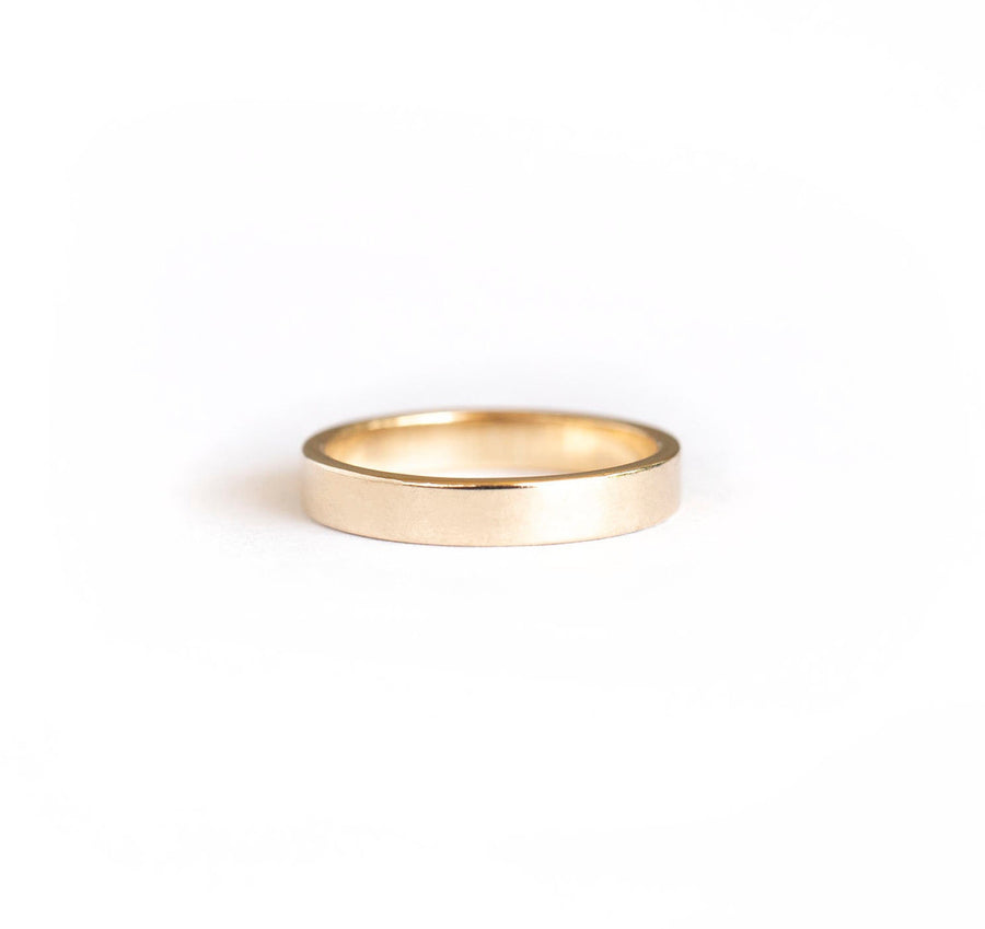 14k Solid Gold 3mm Ring | Gold Ring, 14k Solid Gold Ring, Wedding Ring, Cute Gold Ring, 14k Gold Smooth Ring, 14k Gold Signet