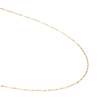 Gold Thin Box Necklace