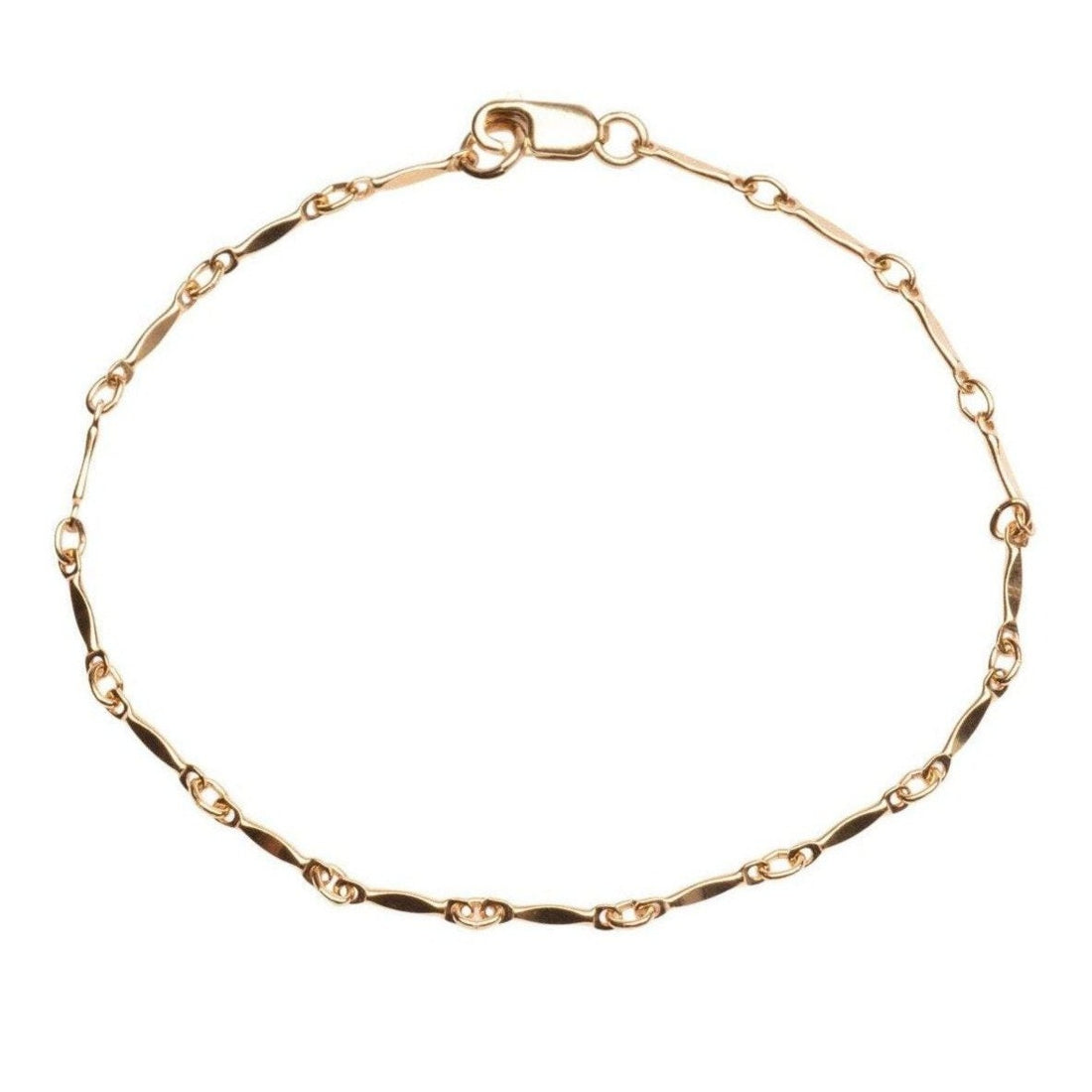 Gold Dapped Bar Bracelet