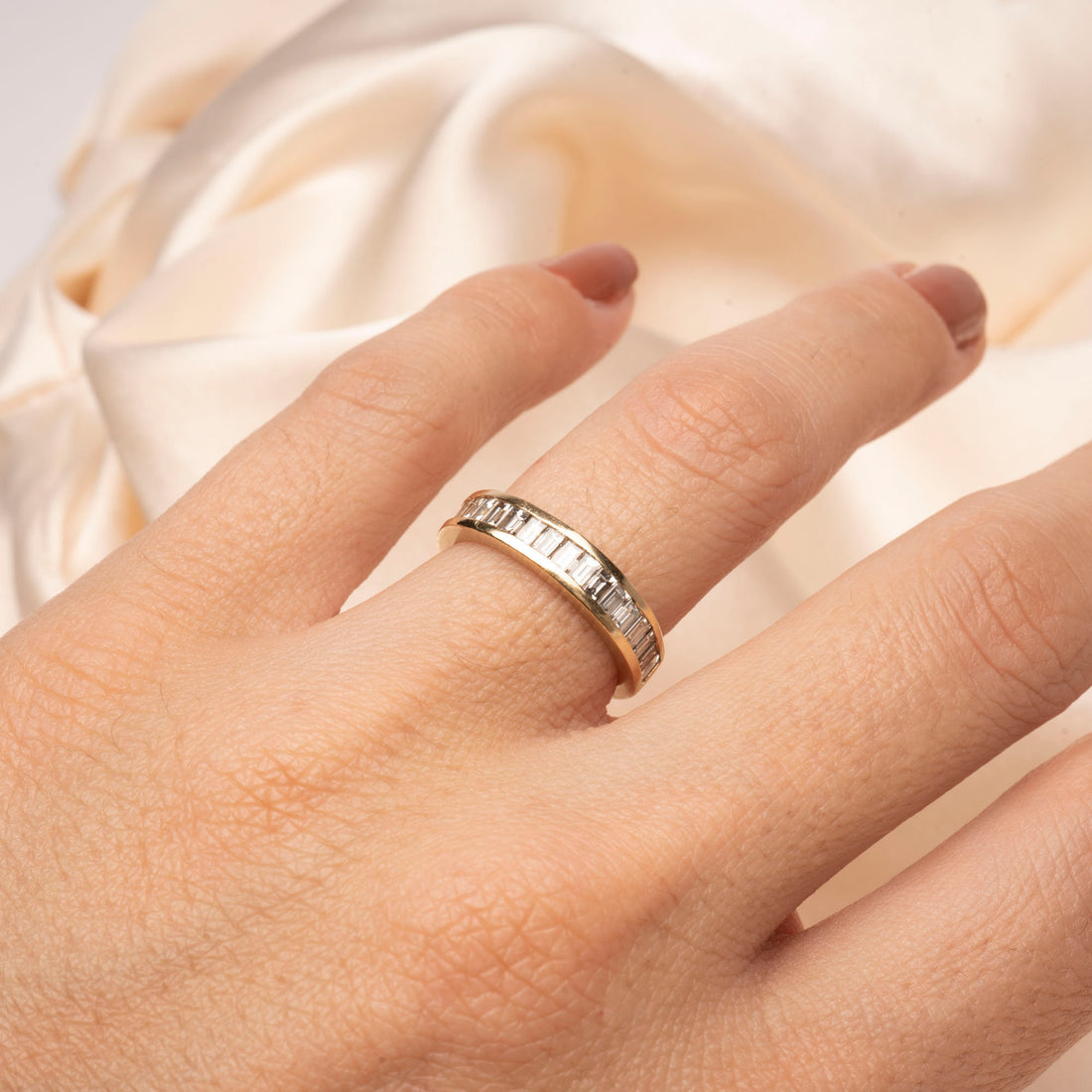 Channel-Set Diamond Eternity Wedding Ring | Angara