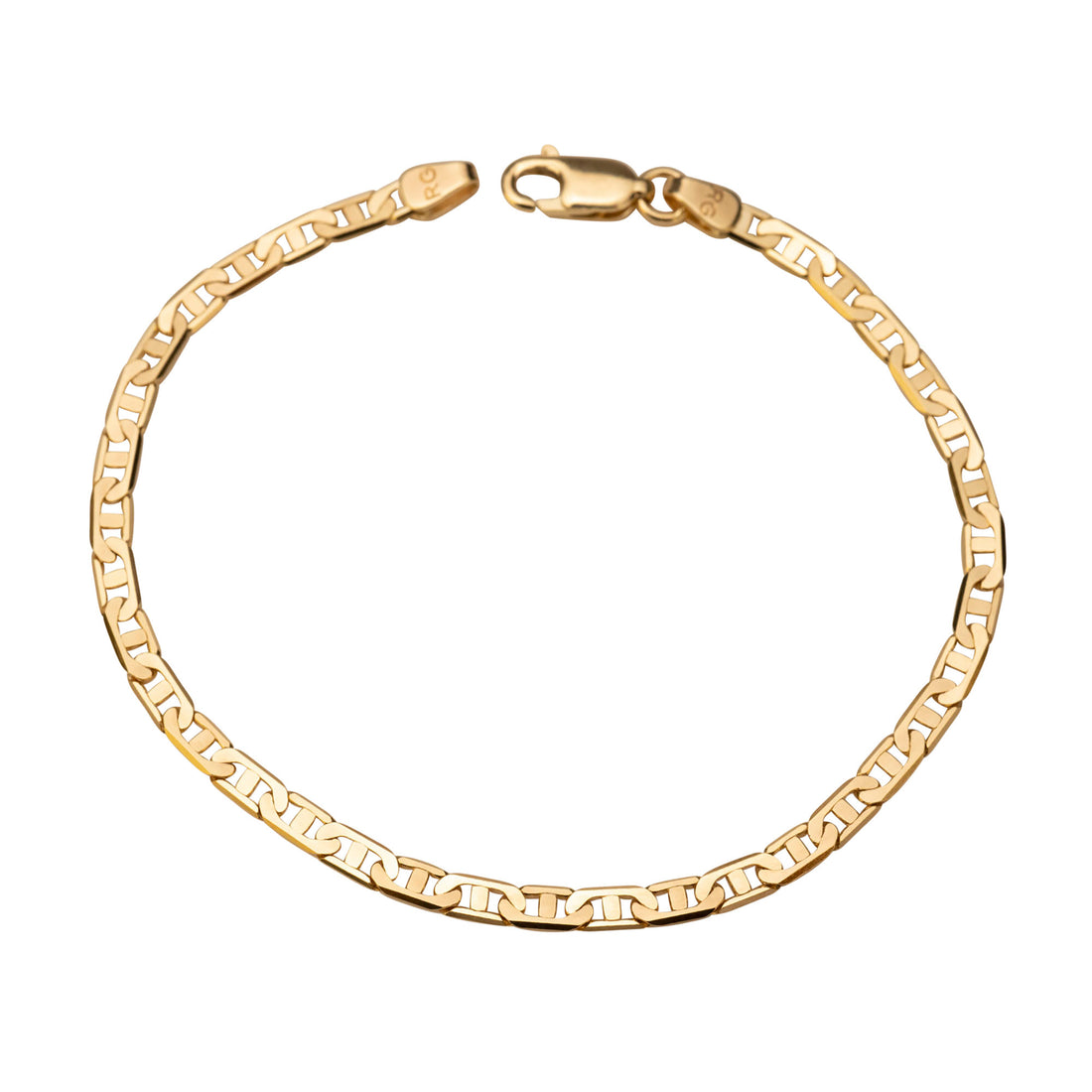 14k Gold Flat Gucci Bracelet, 14k Solid Gold Bracelet, Italian Gold Bracelet, Chain and Link Bracelet, Bracelet, Chain Bracelet, Holiday