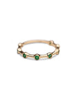 14k Emerald Leo Ring