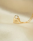 14k Padlock Necklace