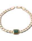 14k Emerald Neptune Bracelet