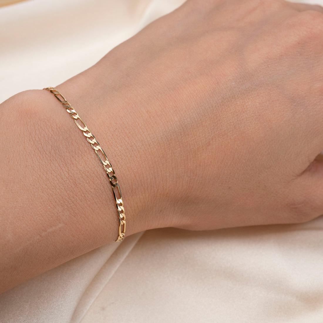 14k Gold Figaro Bracelet
