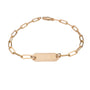 Gold Rectangle ID Bracelet