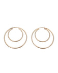 Gold Double Endless Hoops