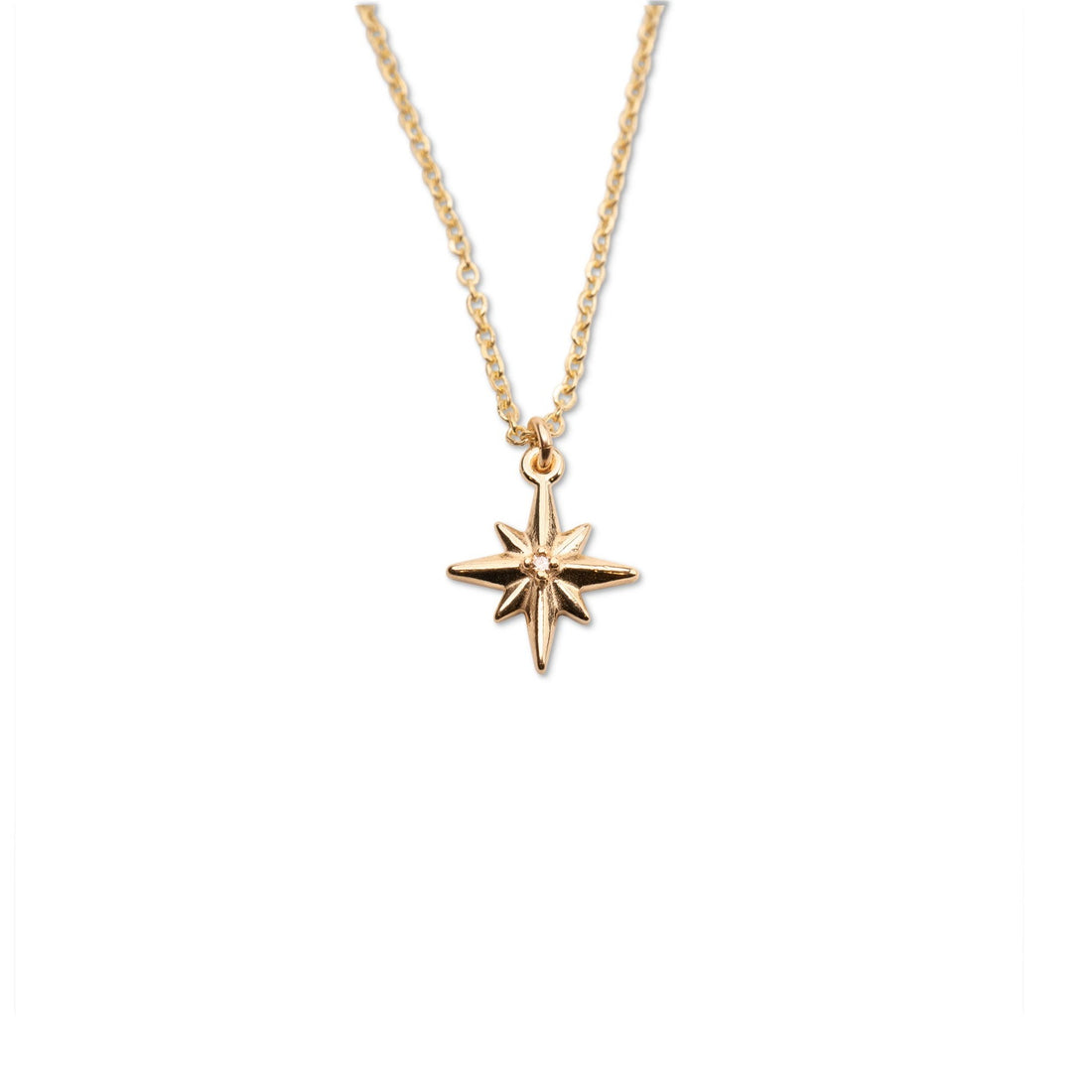 14k Northstar Diamond Necklace