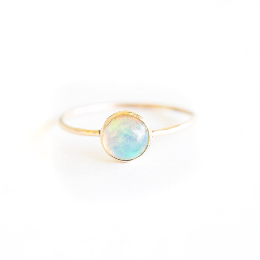 Gold Natural Opal Ring