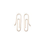 14k Gold Paperclip Earrings