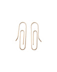 14k Gold Paperclip Earrings